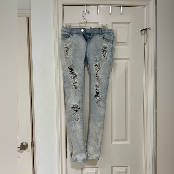 Refuge Ripped Washed Skinny Jeans size 0 - Picture 1 of 5